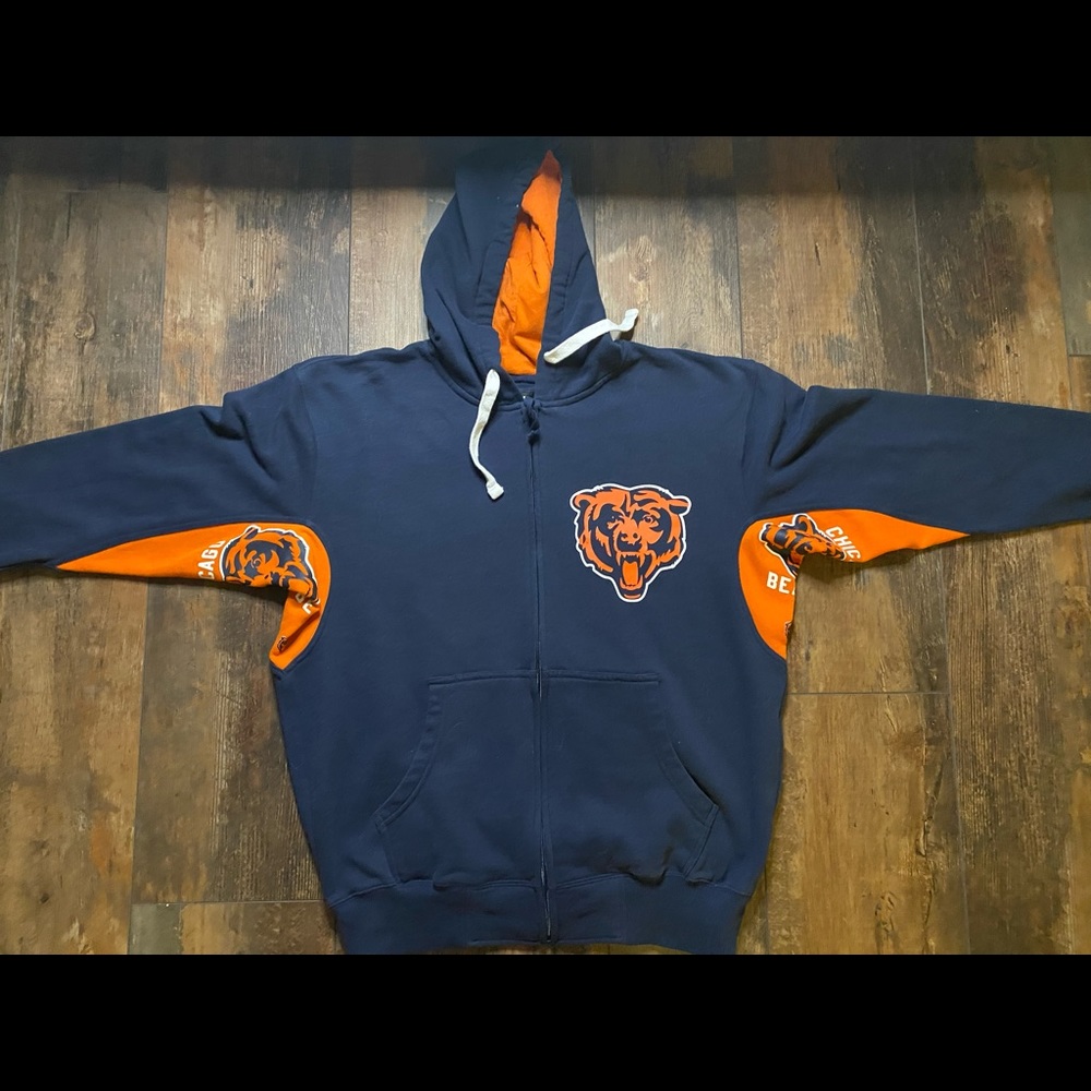 Chicago Bears Zip-up Hoodie - Men’s Large